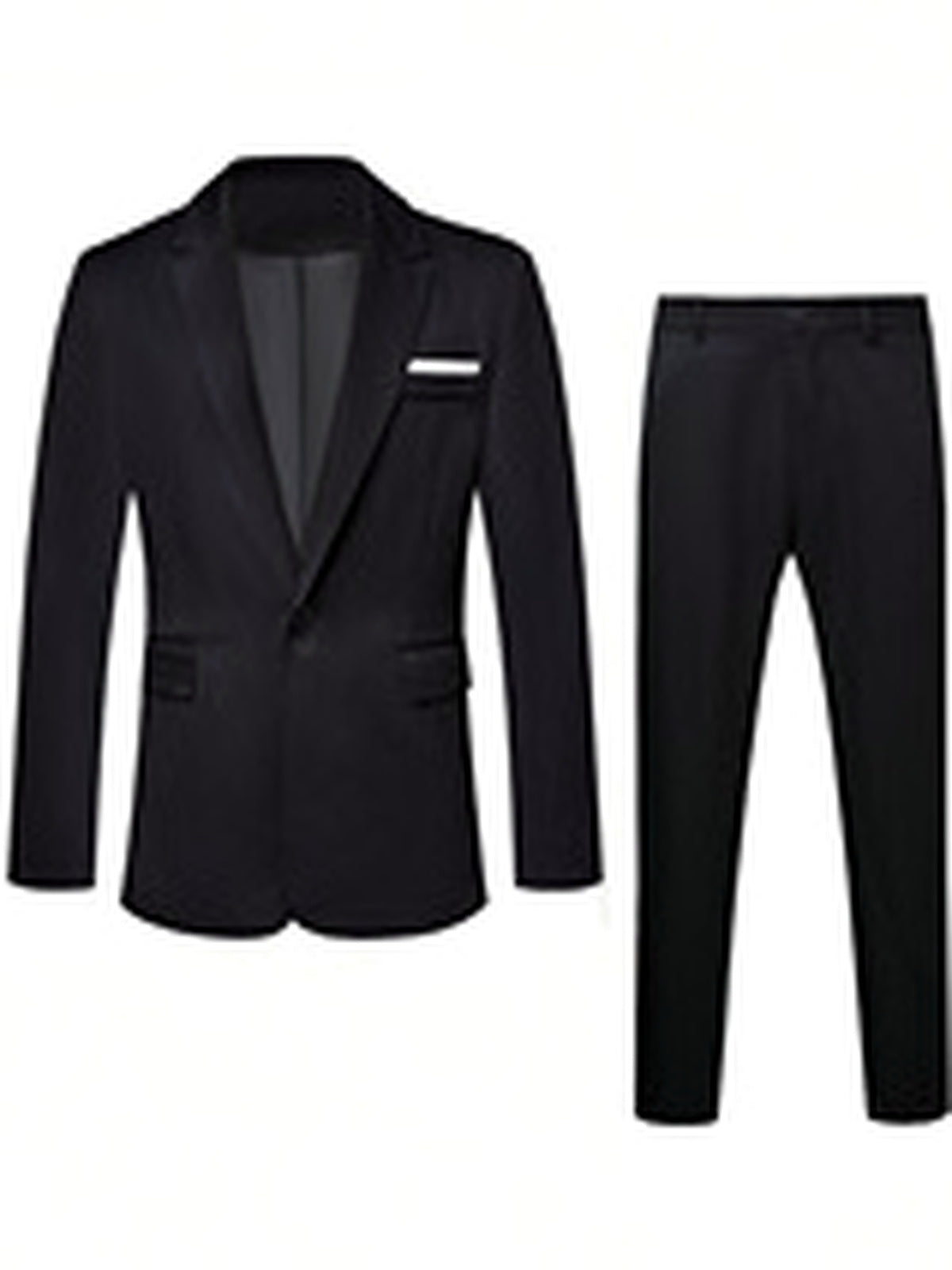 Men's Lightweight Business Blazer and Pants Set Casual Suit Outfit - product detail view 1