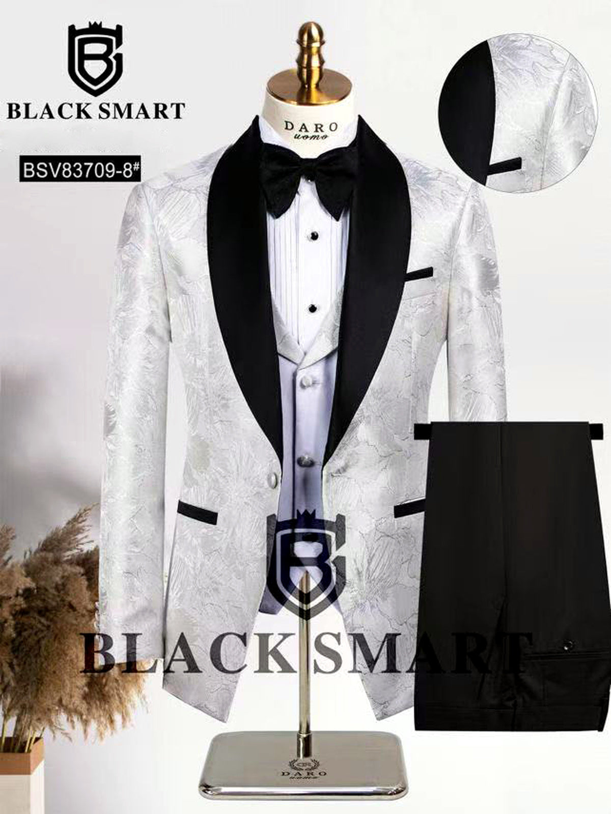 Jacquard Blazer for Everyday Smart-Casual Wear in 83709-8 - product view