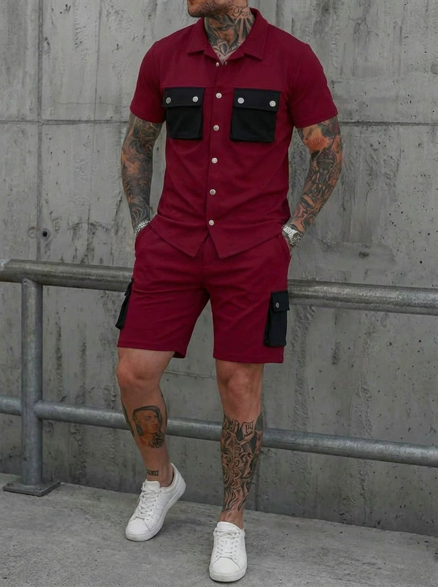 Men's Lyocell Cotton Casual Bermuda Shorts Elastic Waist Summer Shorts product image