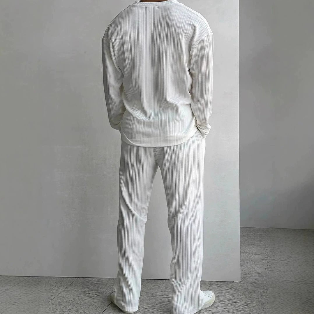 Men's Linen Blend Summer Shirt and Pants Set product image