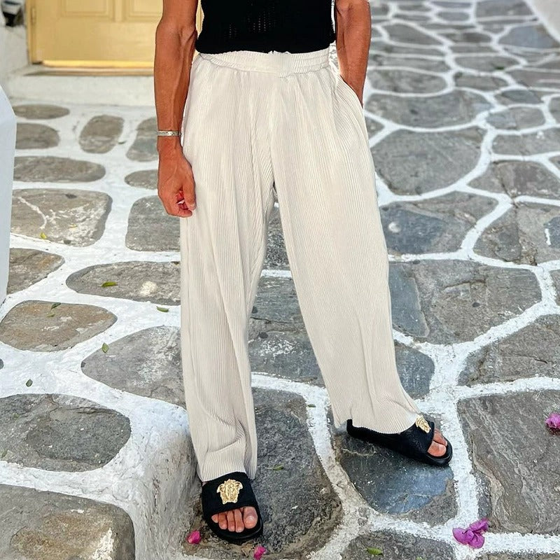Men's Linen Blend Summer Shirt and Pants Set product image