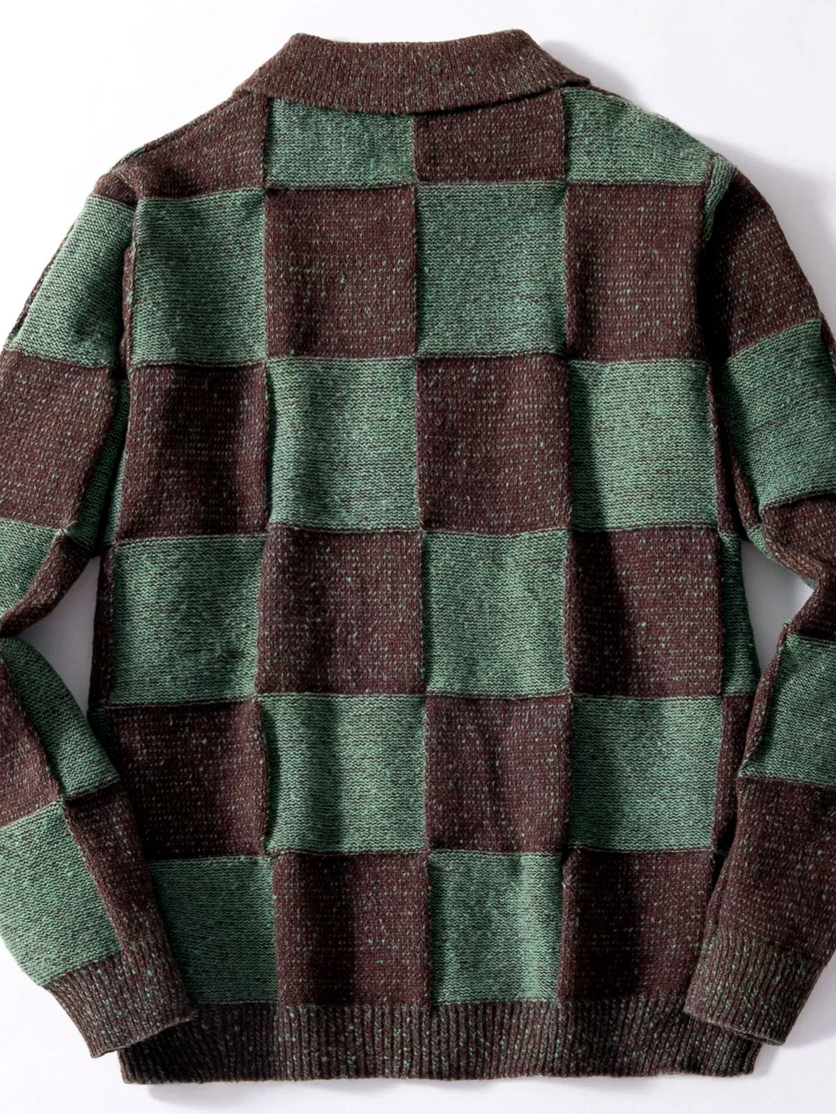 Men's Lapel Collar Long Sleeve Knit Cardigan Casual Autumn - product detail view 2
