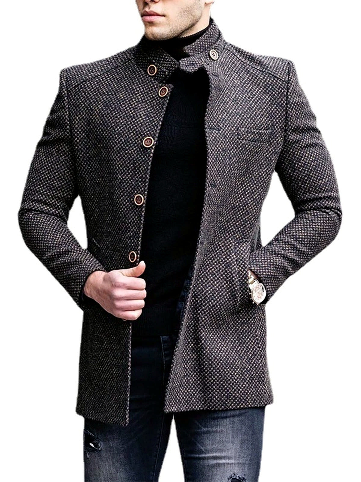 Men's Long Sleeve Jacket Casual Spring and Fall - product detail view 1