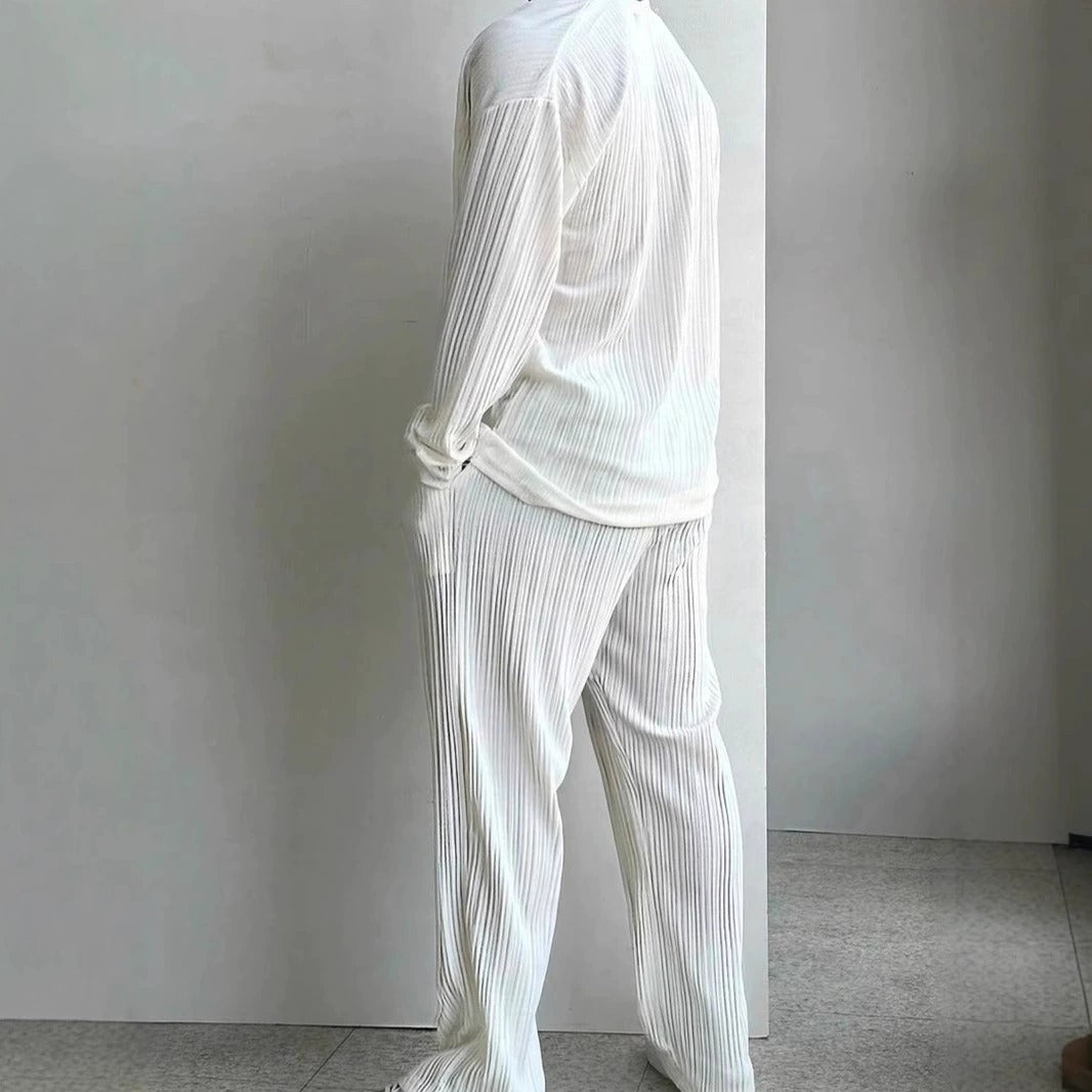 Men's Linen Blend Summer Shirt and Pants Set product image