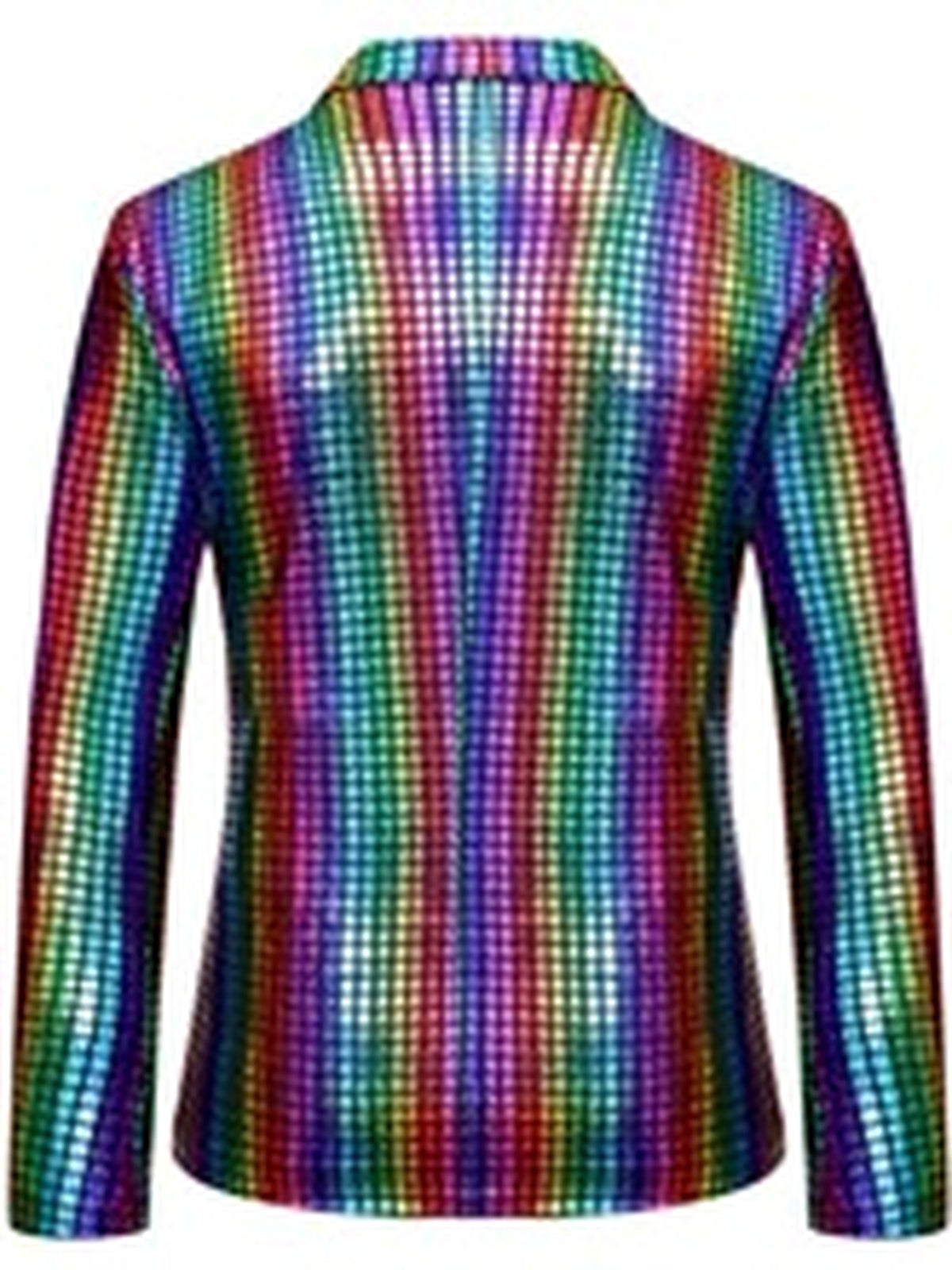 Men's Plaid Long Sleeve Blazer for Everyday Smart-Casual Wear - product detail view 2