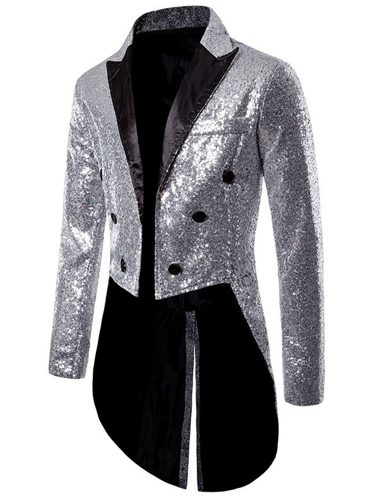 Men's Jacquard Blazer Suit Jacket One Button Party Banquet Formal Outfit - product detail view 1