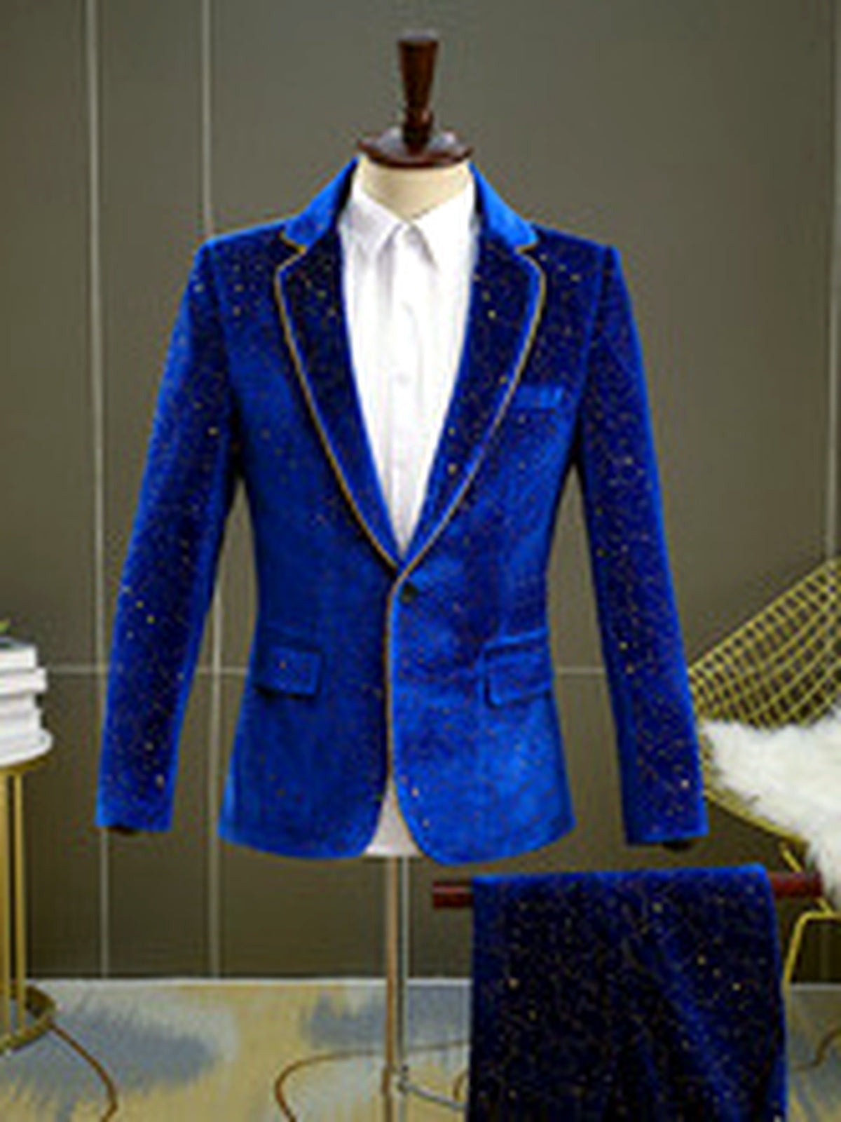 Men's Straight Fit Blazer for Everyday Smart-Casual Wear - product detail view 2