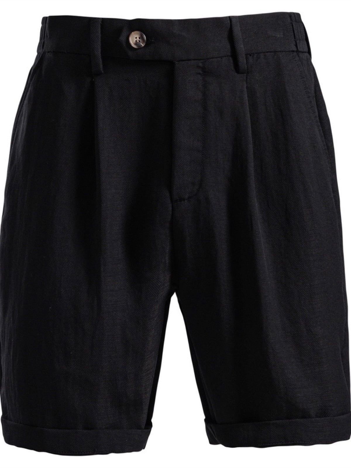 Men's Lyocell Cotton Casual Bermuda Shorts Elastic Waist Summer Shorts product image