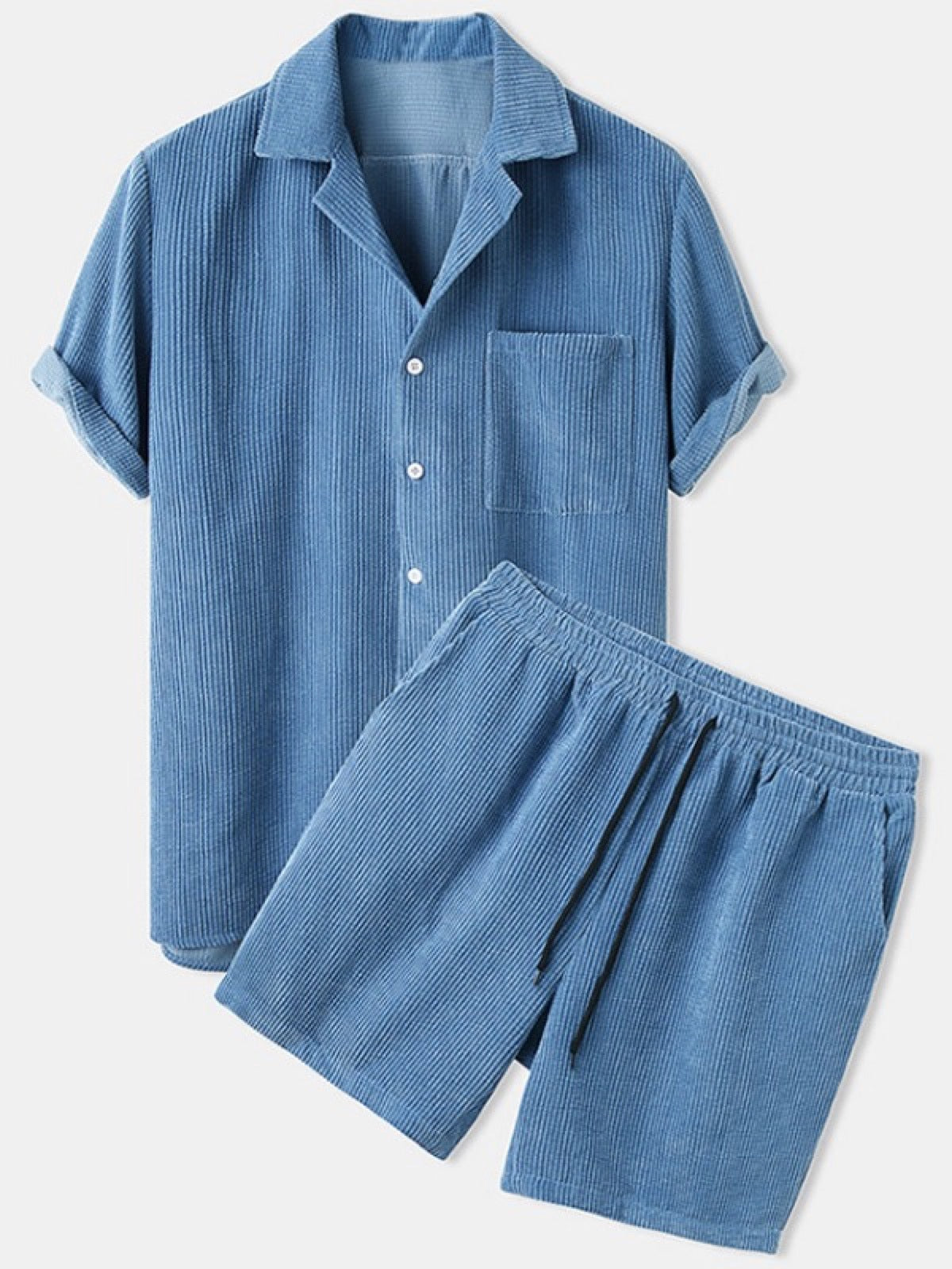 Men's Lyocell Cotton Casual Bermuda Shorts Elastic Waist Summer Shorts product image