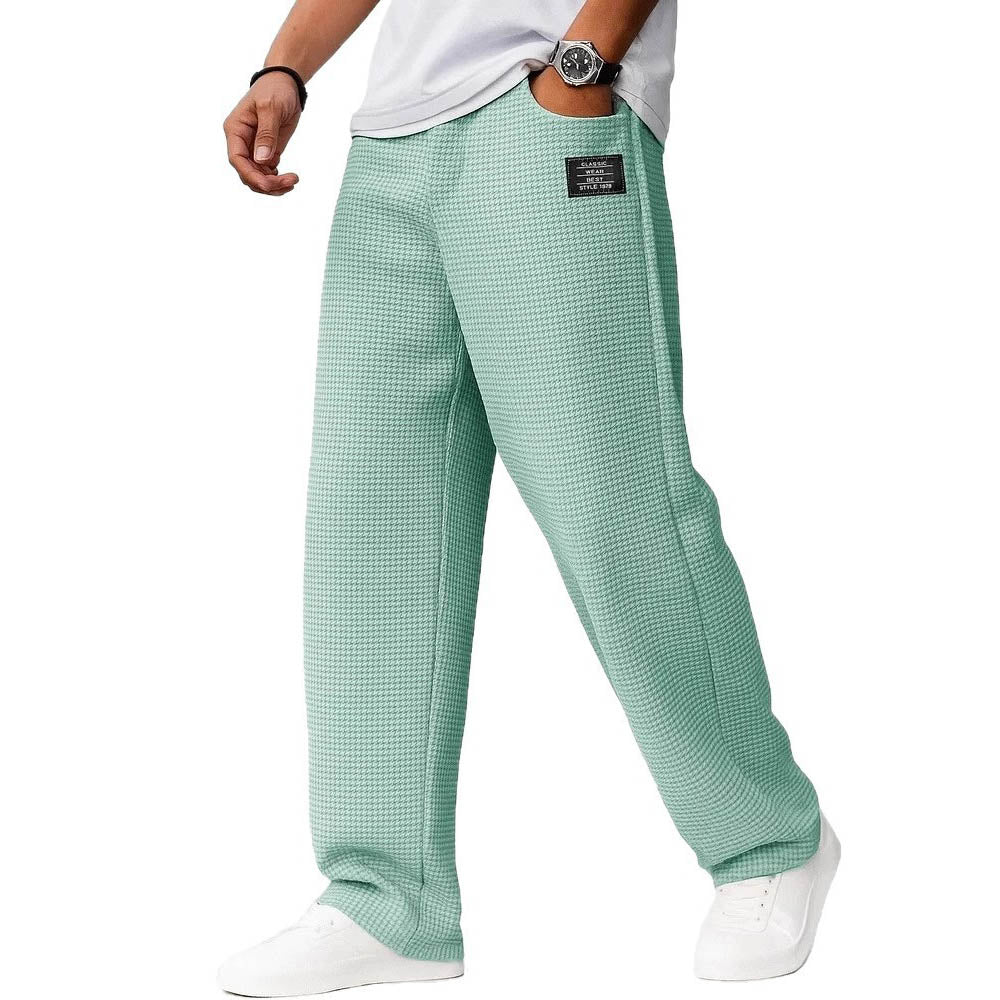 Men's Solid Color Loose Casual Pants