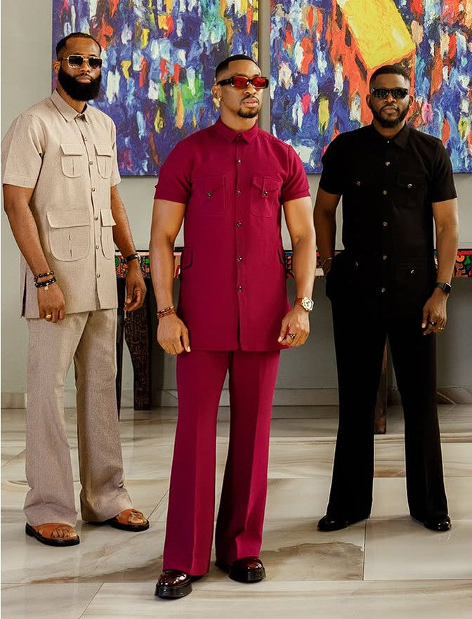 Men's Refined Solid Color Suit