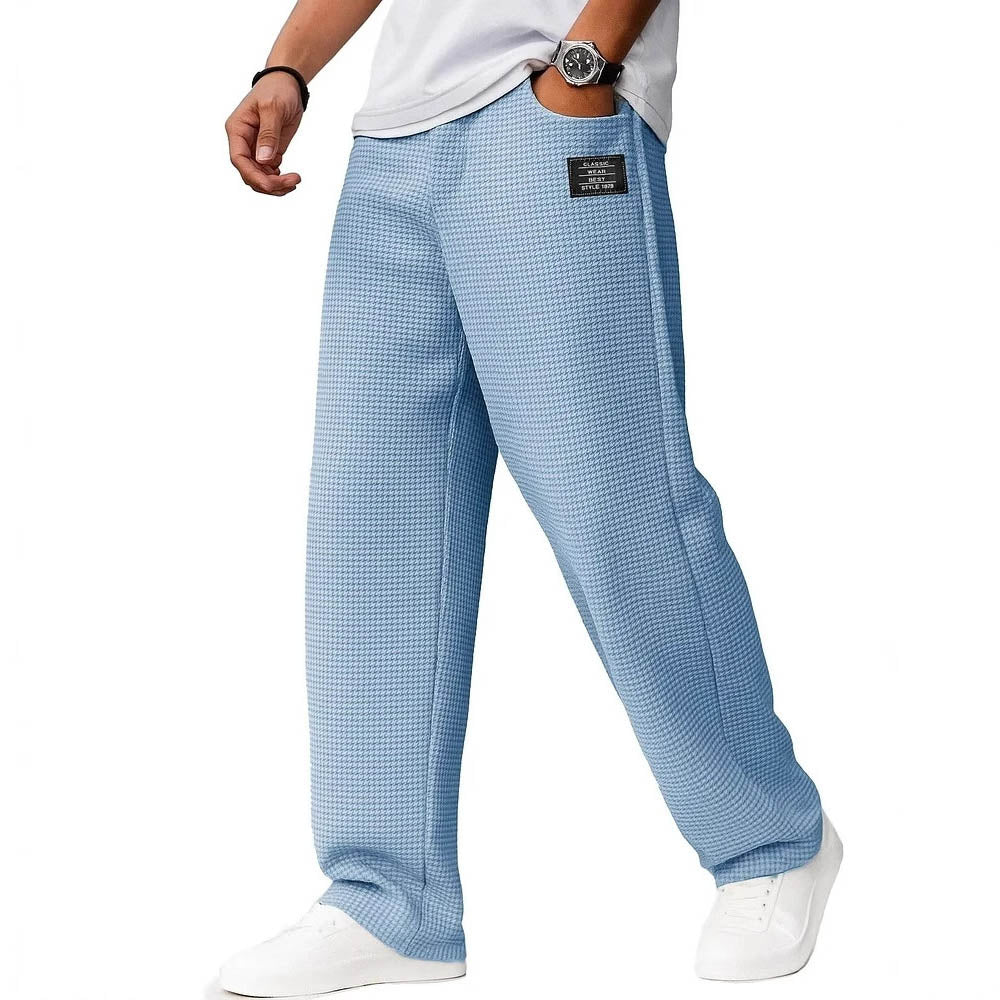 Men's Solid Color Loose Casual Pants