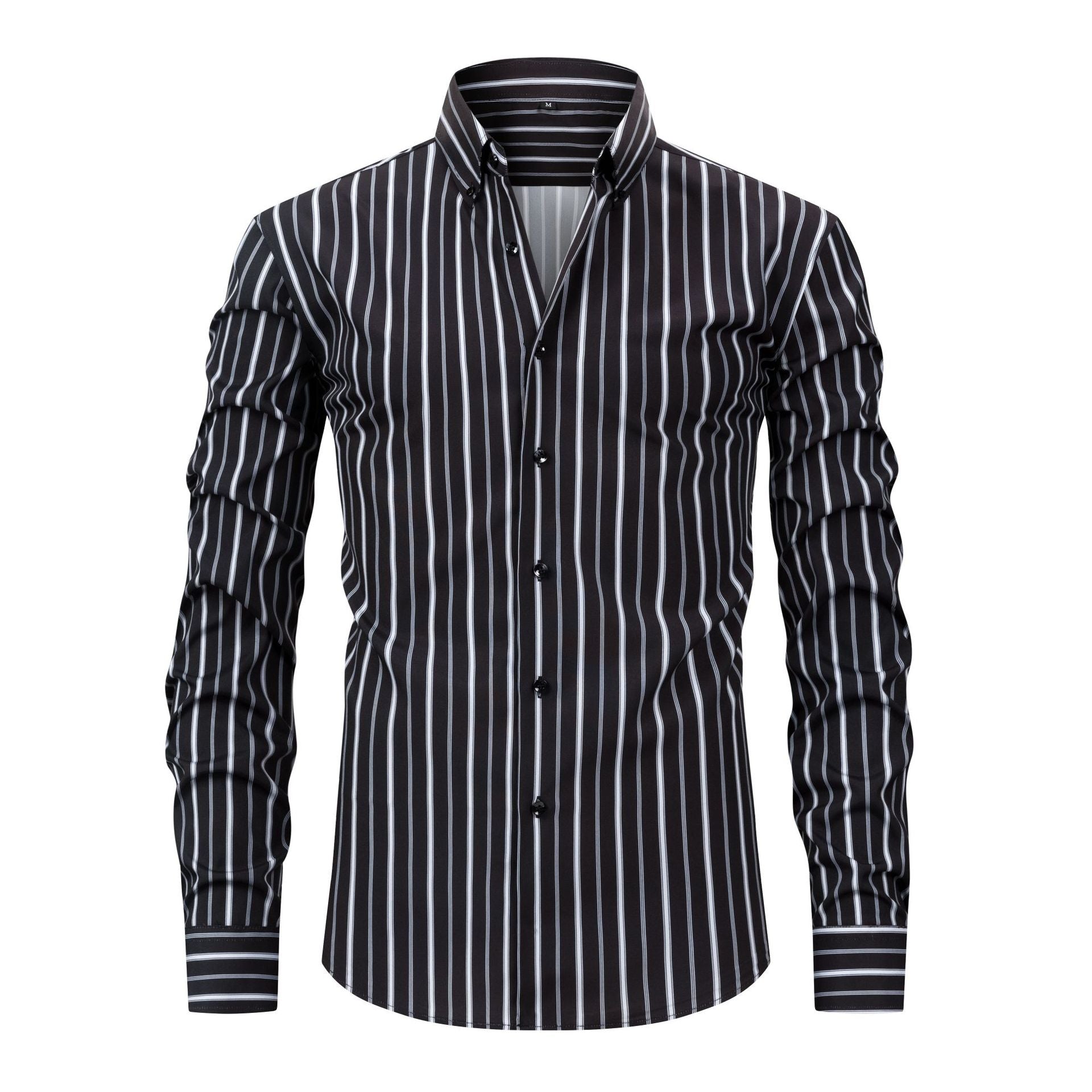 Men's Striped Printed Daily Business Long Sleeves Shirts