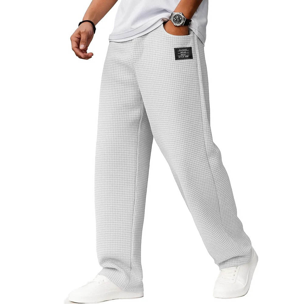 Men's Solid Color Loose Casual Pants
