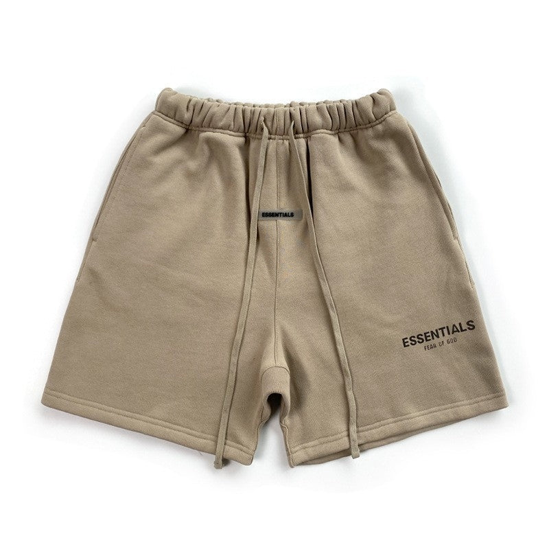 Men's cotton athletic casual five-point shorts street shorts