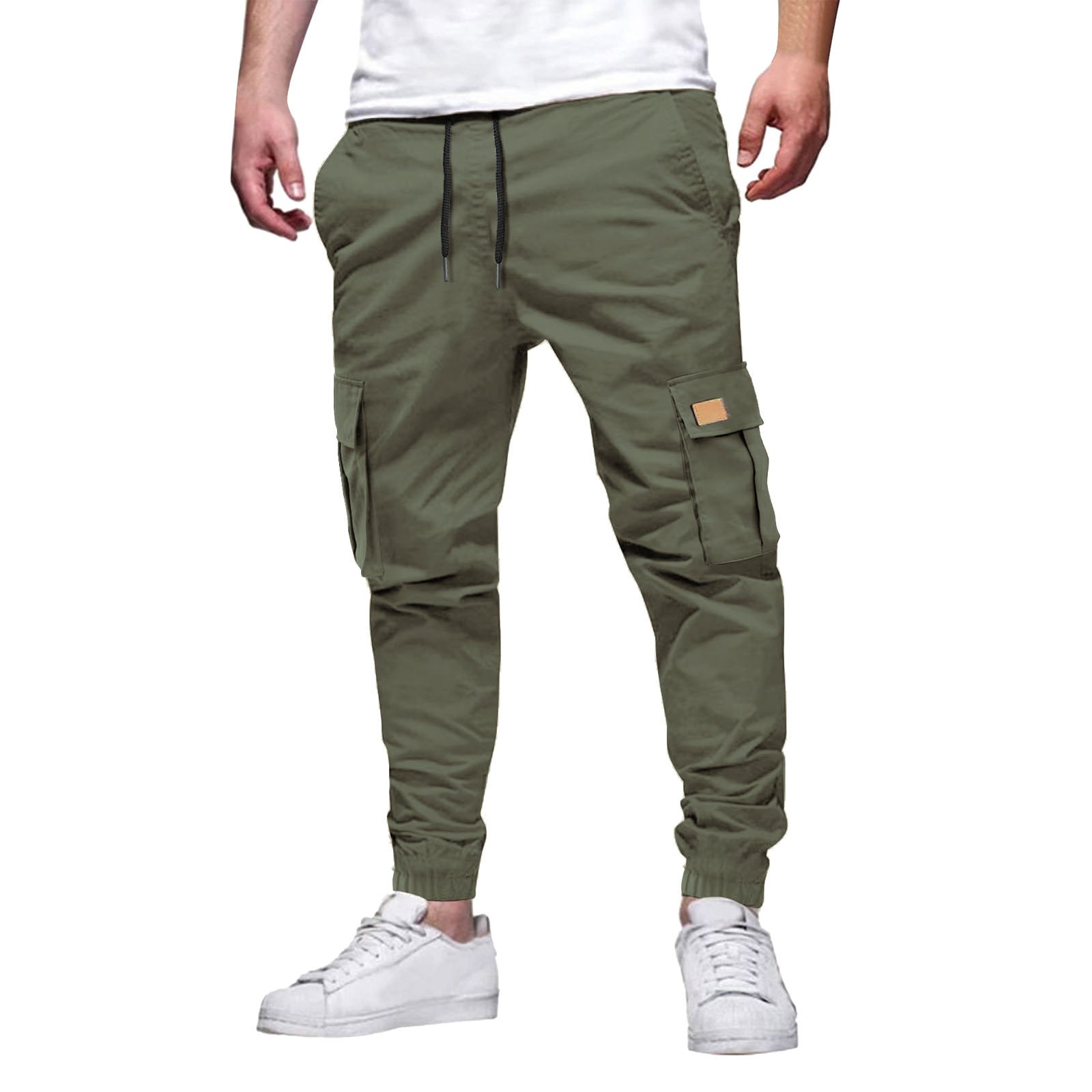 Men's Solid Color Loose Casual Pants