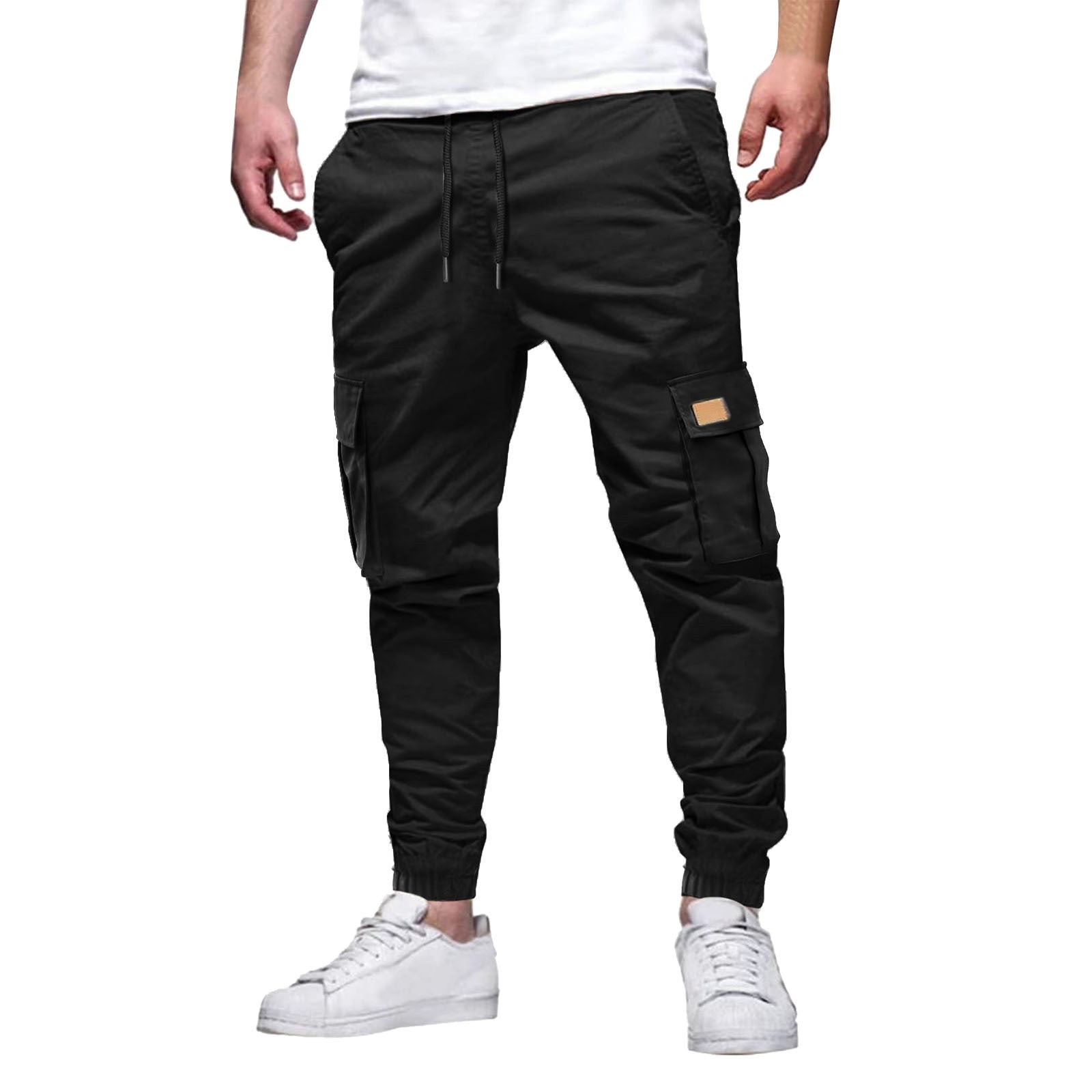 Men's Solid Color Loose Casual Pants