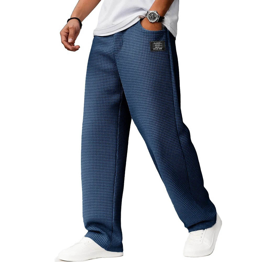 Men's Solid Color Loose Casual Pants