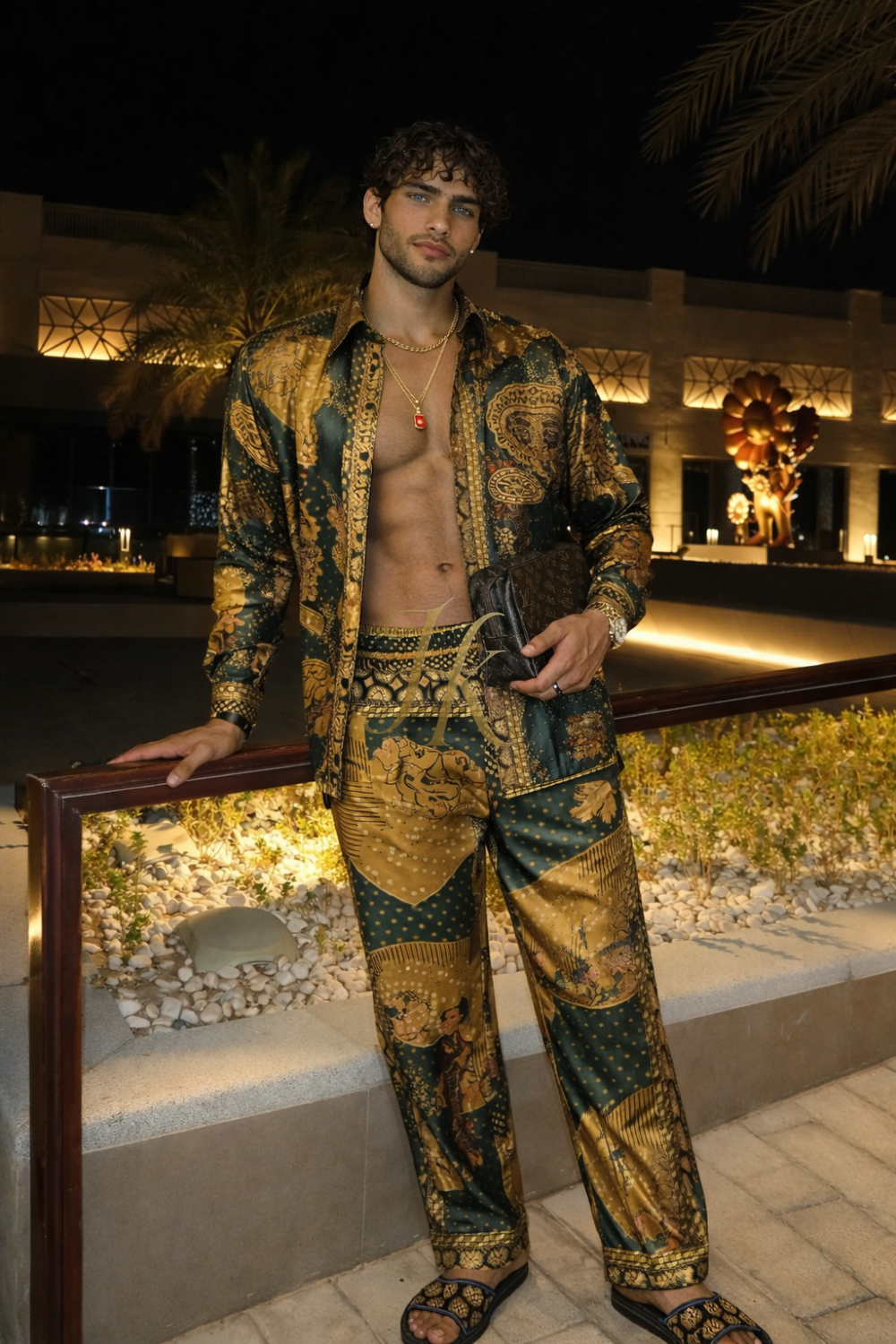 Exclusive Silk Satin Set – Statement Luxury Wear
