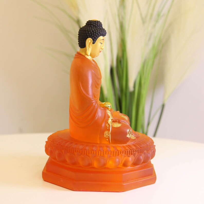 Resin Sakyamuni Buddha Sakyamuni Buddha, Auspicious Offering Crafts, Ornaments, Lingshan Tathagata Buddha Statue
