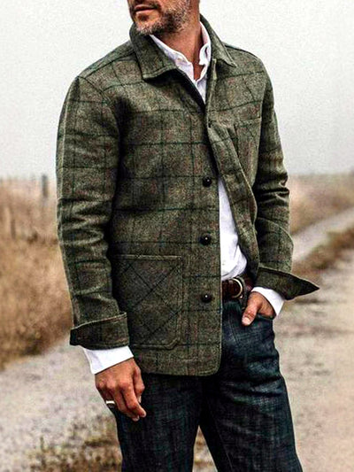 Men's Jacket Casual in Green - product view