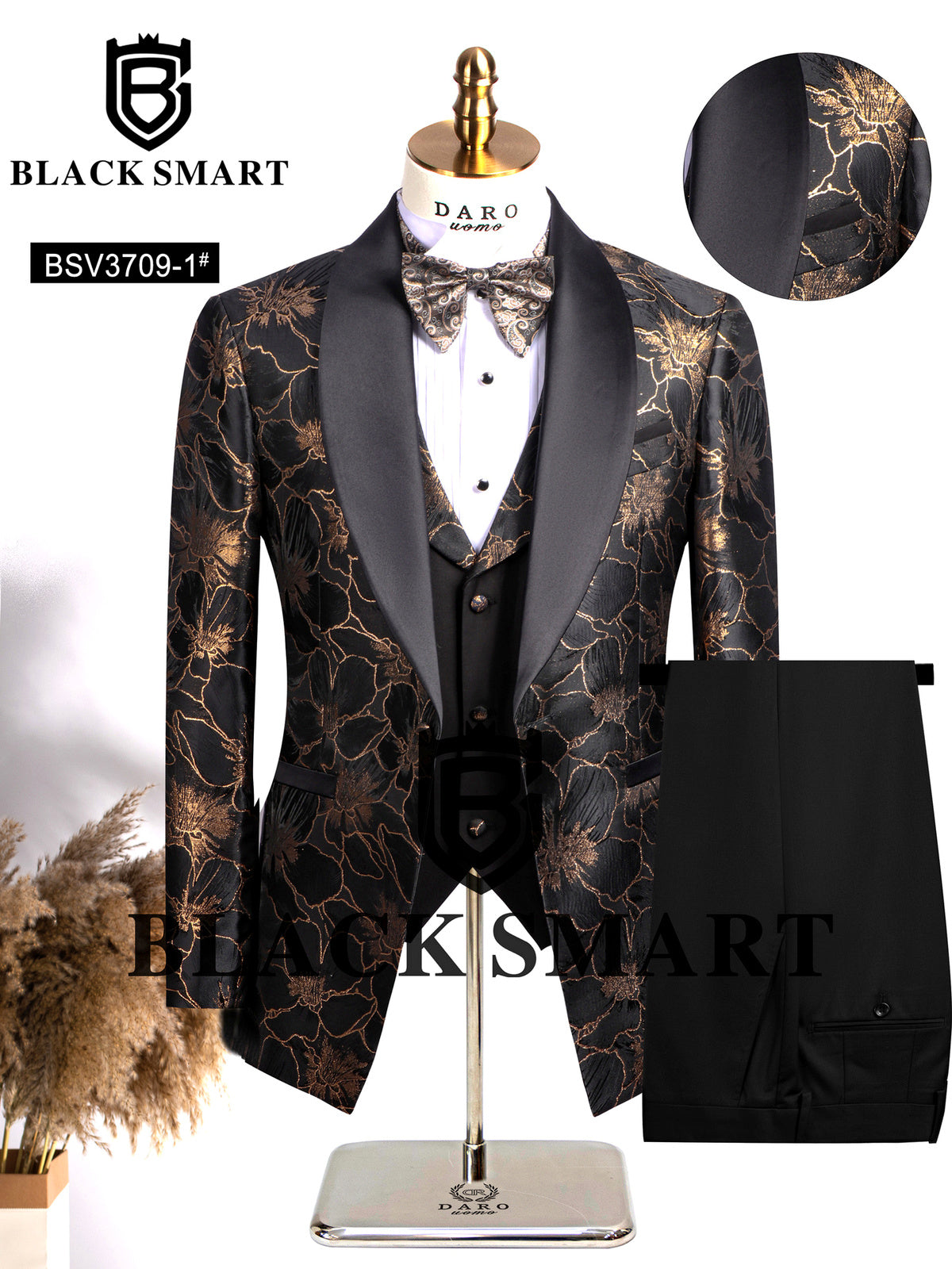 Jacquard Blazer for Everyday Smart-Casual Wear in 83709-1 - product view