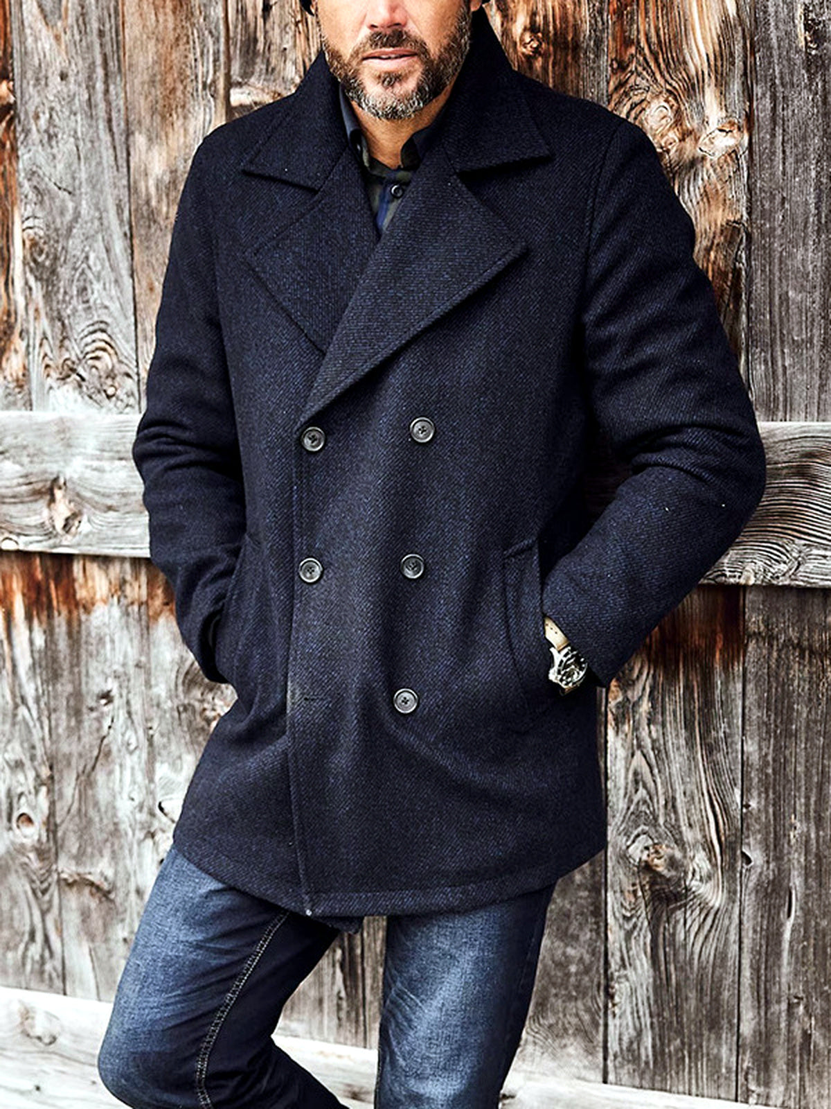 Men's Jacket Casual in Black - product view