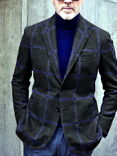 Men's Long Sleeve Blazer Casual All seasons in Black - product view