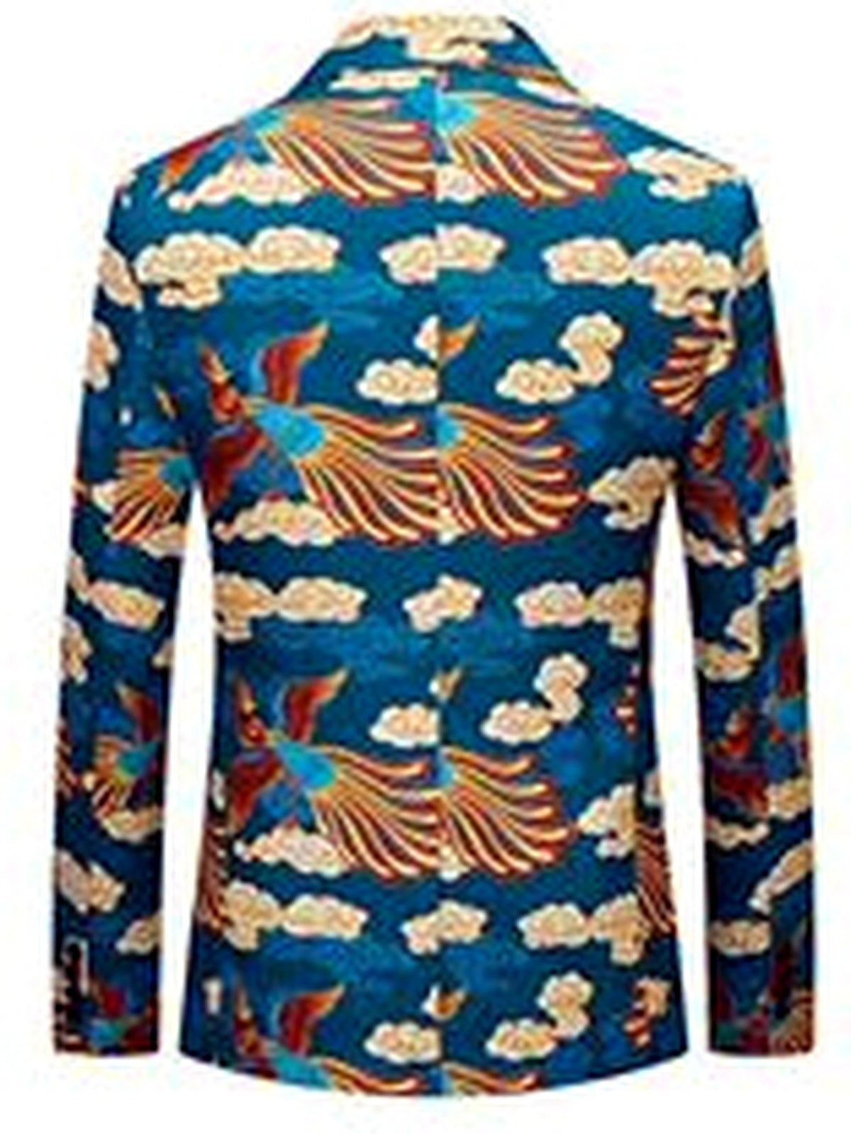 Men's Slim Fit Long Sleeve Blazer for Everyday Smart-Casual Wear - product detail view 1
