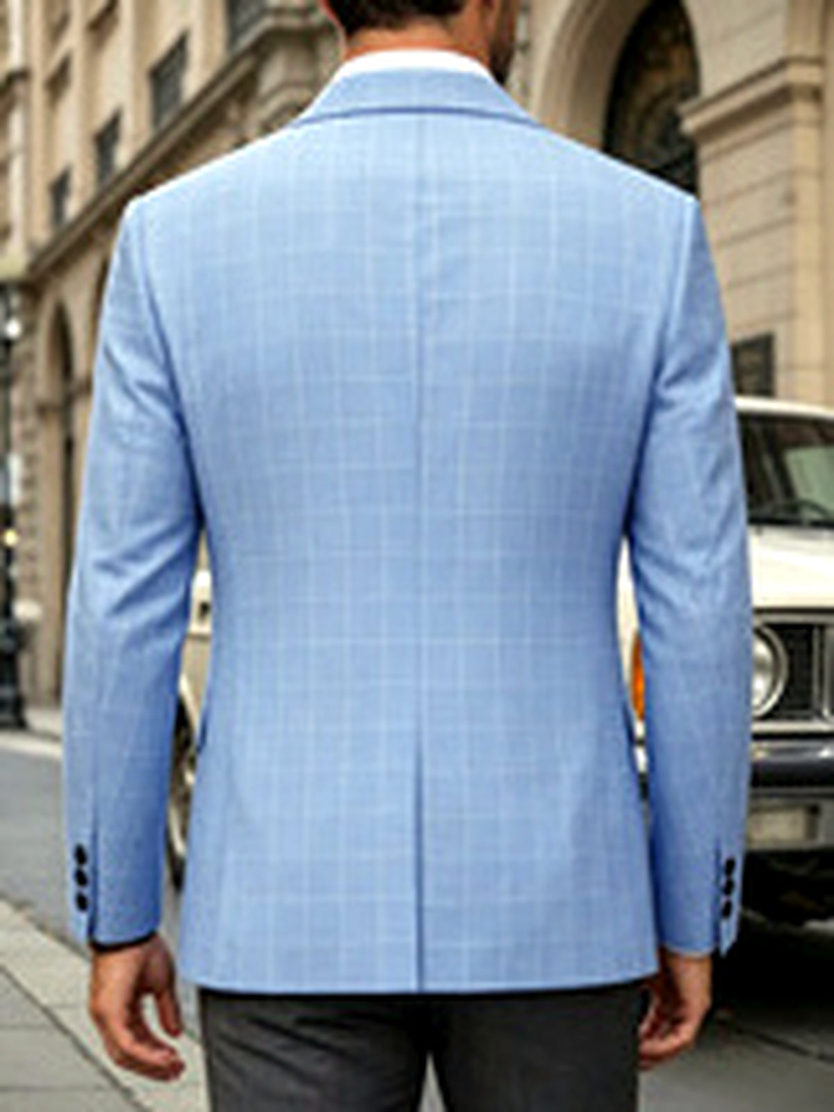 Men's Jacquard Blazer Suit Jacket One Button Party Banquet Formal Outfit - product detail view 1