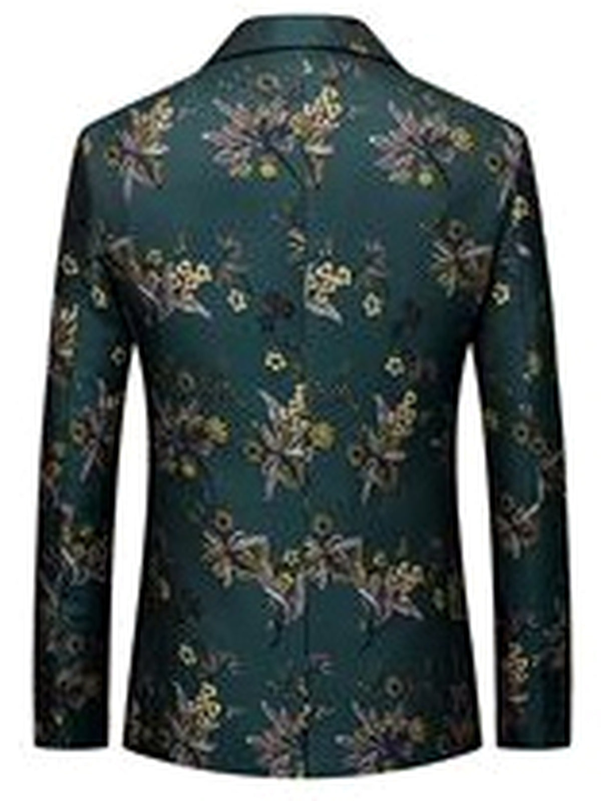 Men's Jacquard Blazer Suit Jacket One Button Party Banquet Formal Outfit - product detail view 1