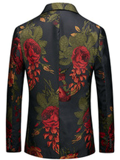 Men's Slim Fit Long Sleeve Blazer for Everyday Smart-Casual Wear - product detail view 1