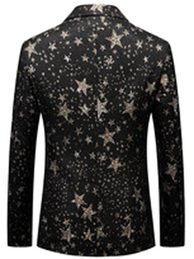 Men's Slim Fit Long Sleeve Blazer for Everyday Smart-Casual Wear - product detail view 1