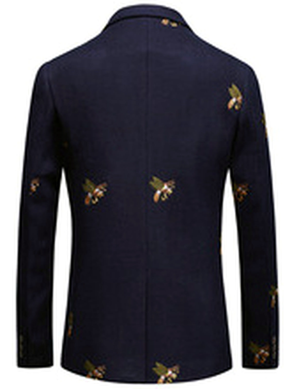 Men's Straight Fit Long Sleeve Blazer for Everyday Smart-Casual Wear - product detail view 1