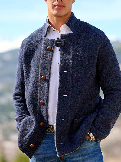 Men's Jacket Casual in Dark Blue - product view