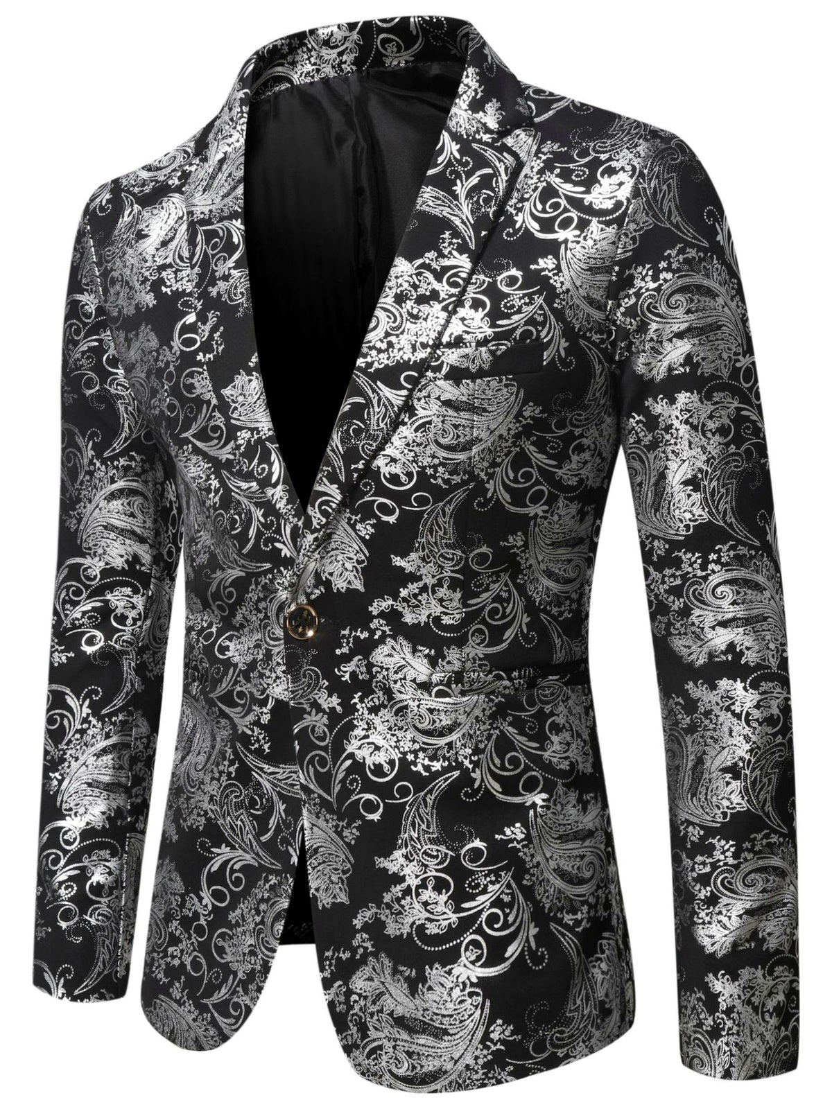 Men's Lightweight Business Blazer and Pants Set Casual Suit Outfit in Black - product view
