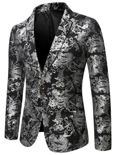 Men's Lightweight Business Blazer and Pants Set Casual Suit Outfit in Black - product view