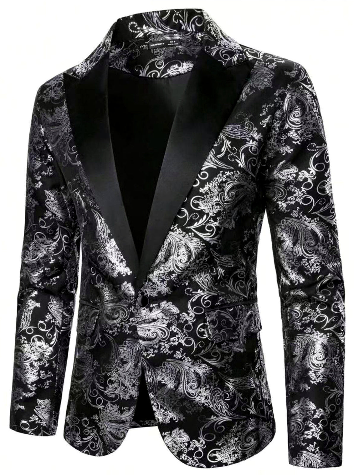 Men's Blazer for Everyday Smart-Casual Wear in Black - product view