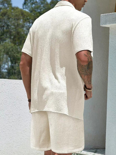 Men's Linen Blend Summer Shirt and Pants Set product image