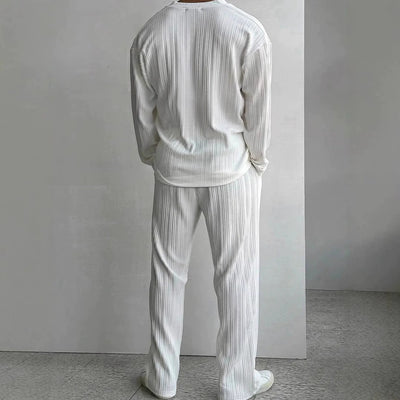 Men's Linen Blend Summer Shirt and Pants Set product image