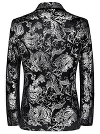 Men's Slim Fit Single-Breasted Long Sleeve Blazer for Everyday Smart-Casual Wear - product detail view 2