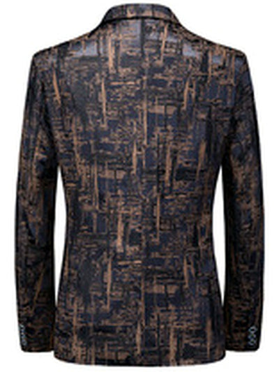 Men's Slim Fit Lightweight Long Sleeve Blazer for Everyday Smart-Casual Wear - product detail view 1