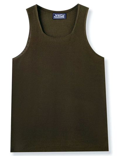 Men's Sleeveless Linen Vest Shirt Lightweight Casual Summer Top - product detail view 1