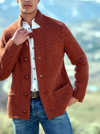 Men's Jacket Casual in Orange - product view