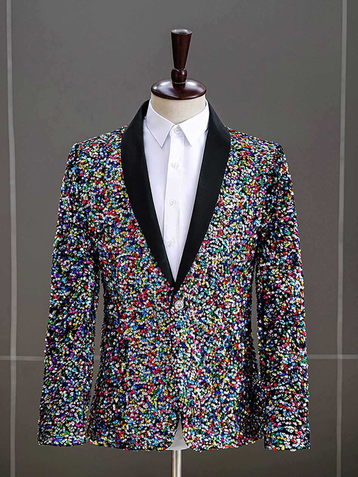 Men's Slim Fit Blazer for Everyday Smart-Casual Wear in Multicolor - product view