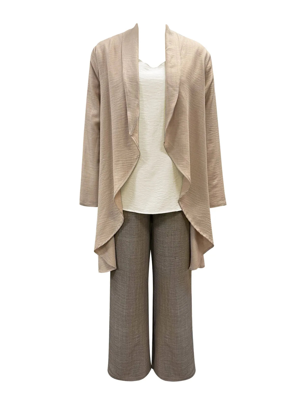 Women's Blazer and Wide-Leg Pants Two-Piece Set - product view 3