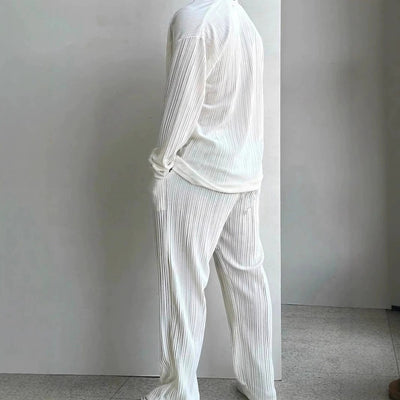 Men's Linen Blend Summer Shirt and Pants Set product image