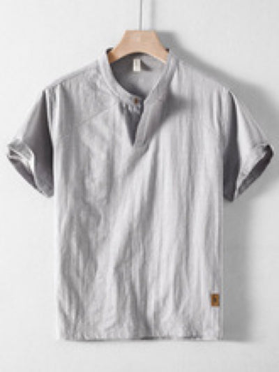 Men's Quick-Dry Henley Short Sleeve T-Shirt product image