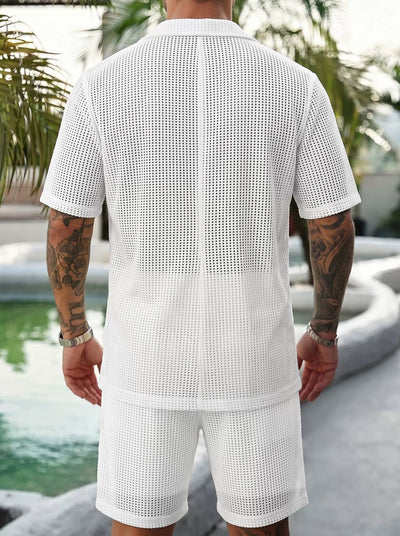 Men's Lightweight Business Blazer and Pants Set Casual Summer Suit Outfit product image