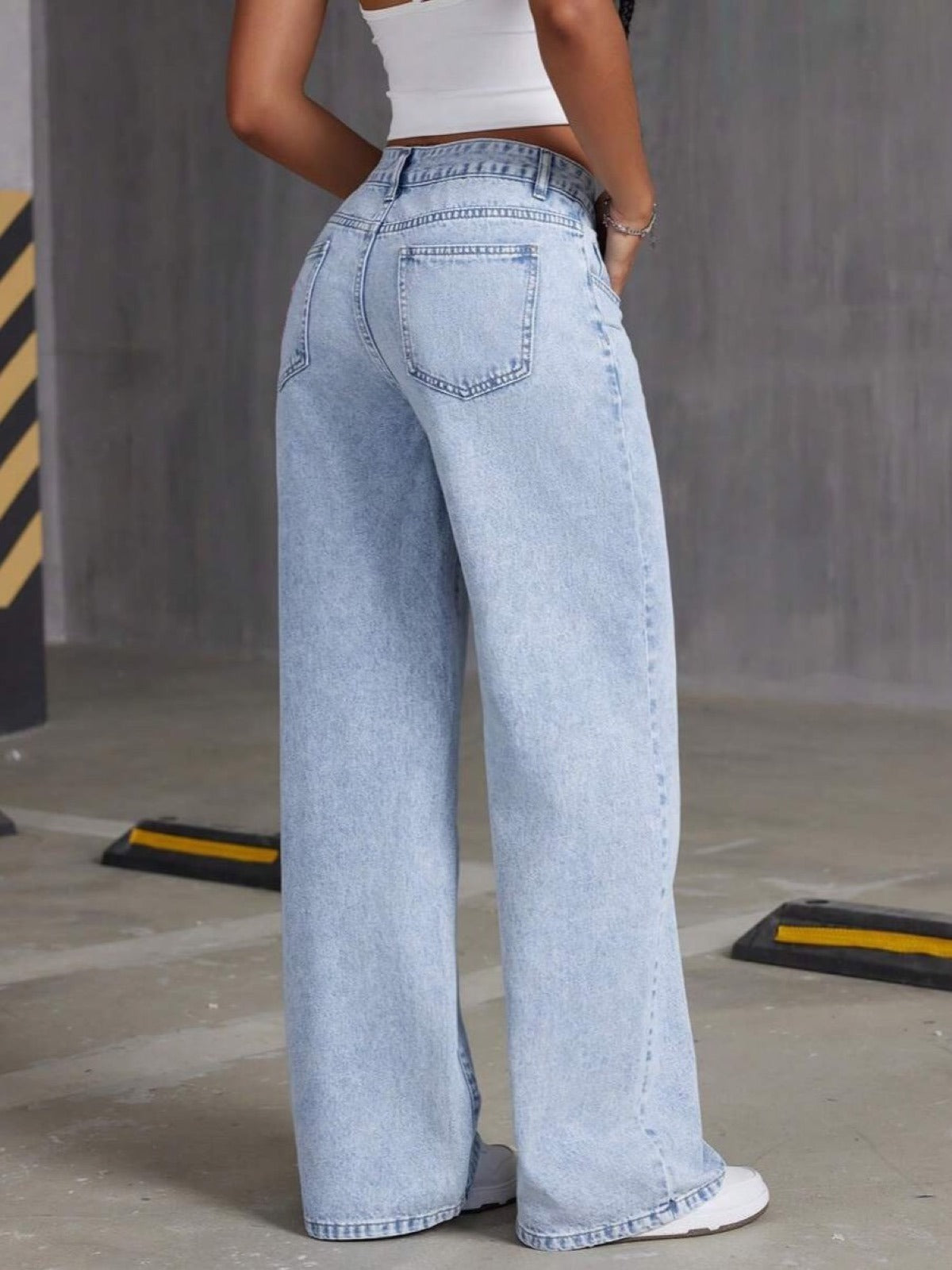 Women's High Waist Distressed Denim Bermuda Shorts Raw Hem Ripped Summer Jeans Shorts product image